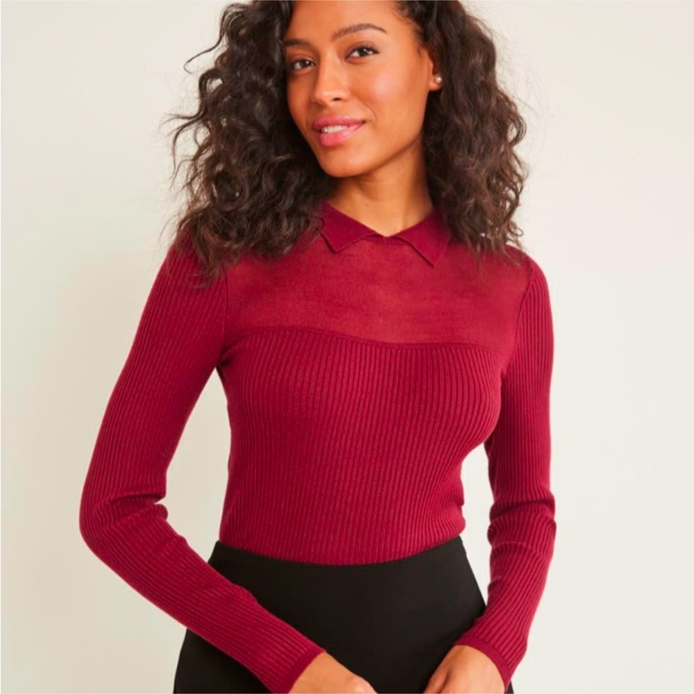 🌿SOLD🌿 RW&CO Long Sleeve - Burgandy/Wine